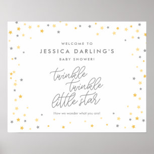 Twinkle Twinkle Little Star Douche Affiche de bien