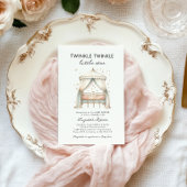 Twinkle Twinkle Little Star Elegant Baby shower Kaart