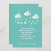 Twinkle Twinkle Little Star Gedicht Bedankkaart (Voorkant / Achterkant)