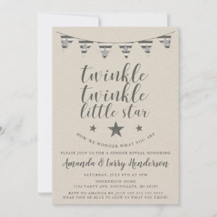 Twinkle Twinkle Little Star Gender onthult Invite Kaart
