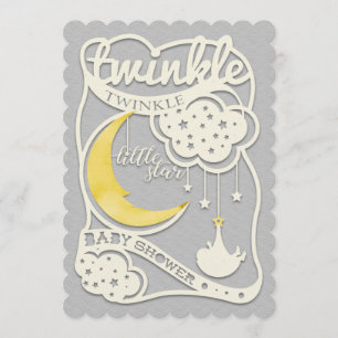 Twinkle Twinkle Little Star Gender onthult Invite Kaart