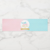 Twinkle Twinkle Little Star Gender Reeft Shower Waterfles Etiket (Enkel label)