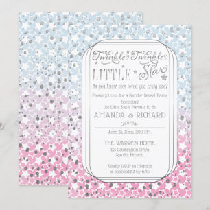 Twinkle Twinkle Little Star Gender Reopenbaart zic Kaart