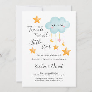 Twinkle Twinkle Little Star Geslacht Reveal Kaart