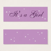 Twinkle Twinkle Little Star Gift Tag in purple (Devant & derrière)