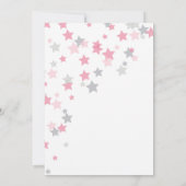 Twinkle Twinkle Little Star Invitation argent (Dos)