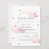Twinkle Twinkle Little Star Invitation d'anniversa (Devant)