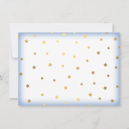 Twinkle Twinkle Little Star Invitation d'anniversa (Dos)