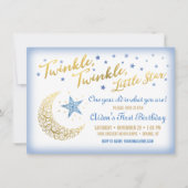 Twinkle Twinkle Little Star Invitation d'anniversa (Devant)