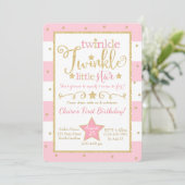 Twinkle Twinkle Little Star Invitation d'anniversa (Debout devant)
