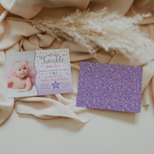 Twinkle Twinkle Little Star Invitation d'anniversa