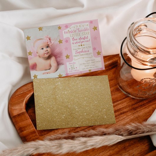 Twinkle Twinkle Little Star Invitation d'anniversa