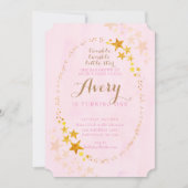 Twinkle Twinkle Little Star Invitation d'anniversa (Devant)