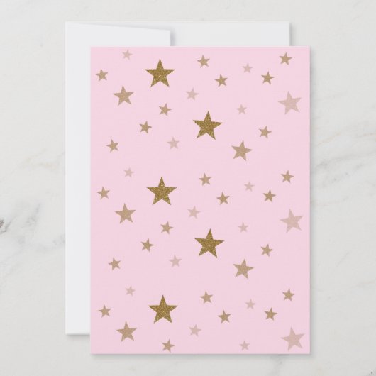 Twinkle Twinkle Little Star Invitation d'anniversa (Dos)