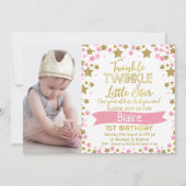 Twinkle Twinkle Little Star Invitation d'anniversa (Devant)