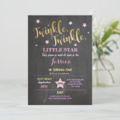 Twinkle Twinkle Little Star Invitation de fête d'a (Debout devant)