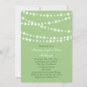 Twinkle Twinkle Little Star Invitation (groen) Kaart (Voorkant)