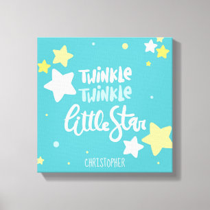 Twinkle twinkle little star kinderkamer muur canva canvas afdruk