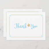 Twinkle Twinkle Little Star Merci bleu or (Devant / Derrière)