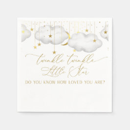 Twinkle Twinkle Little Star Napkins, Moon and Star Servet