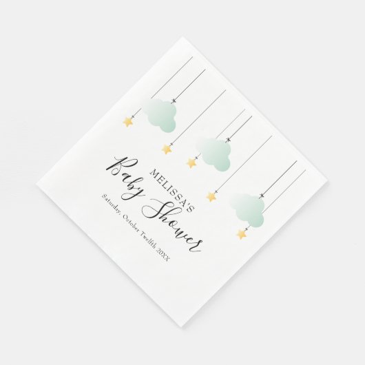 Twinkle Twinkle Little Star Neutral Baby shower Servet (Hoek)