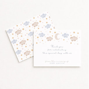 Twinkle Twinkle Little Star Nursery bedankkaart Kaart