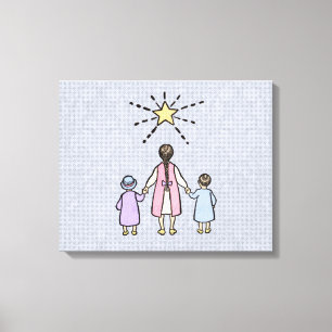 Twinkle Twinkle Little Star  Nursery Rhyme Canvas Afdruk