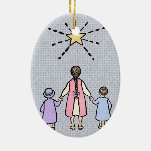 Twinkle Twinkle Little Star  Nursery Rhyme Keramisch Ornament (Achterkant)