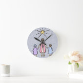 Twinkle Twinkle Little Star Nursery Rhyme Ronde Klok (Huis)
