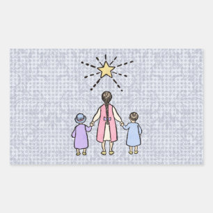 Twinkle Twinkle Little Star Oude Kinderrijmpjes Rechthoekige Sticker