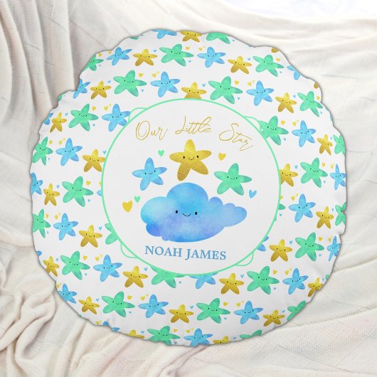 Twinkle Twinkle Little Star Personalized Baby Rond Kussen