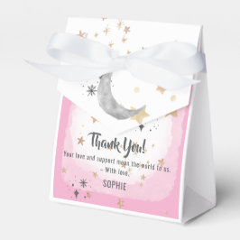 Twinkle Twinkle Little Star Pink Watercolor Splash Bedankdoosjes