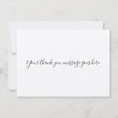 Twinkle Twinkle Little Star Rustic Boho Bedankkaart (Achterkant)