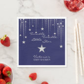 Twinkle Twinkle Little Star servetten - Blauw, Zil (Insitu)