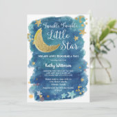 Twinkle Twinkle Little Star Shower per post Kaart (Staand voorkant)
