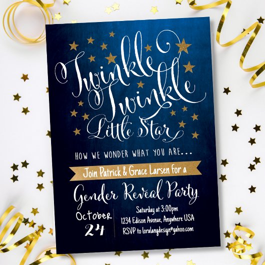 Twinkle Twinkle Little Star Uitnodiging