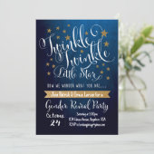 Twinkle Twinkle Little Star Uitnodiging (Staand voorkant)