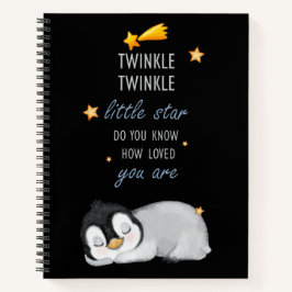 Twinkle, Twinkle Little Star voor Sleep Penguin Notitieboek