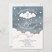 Twinkle Twinkle Little Star Waterverf Birthday Kaart (Voorkant)