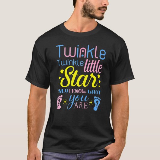 Twinkle Twinkle Little Star weet alleen wat je ben T-shirt (Voorkant)