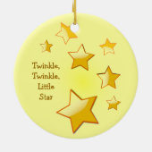Twinkle, Twinkle, Little Star Yellow Ornament (Achterkant)