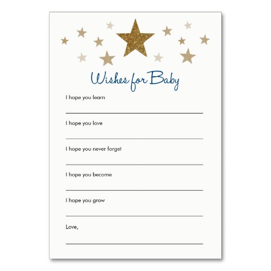 Twinkle Twinkle Little Wishes for Baby Kaarten (Voorkant)