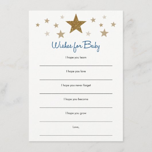 Twinkle Twinkle Little Wishes for Baby Kaarten (Voorkant)