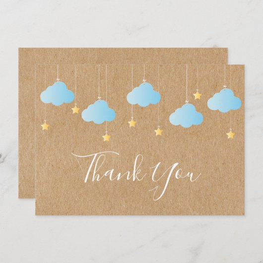 Twinkle Twinkle Merci Rustique Kraft Boho (Devant / Derrière)