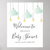 Twinkle Twinkle Neutral Baby shower Affiche de bie (Devant)