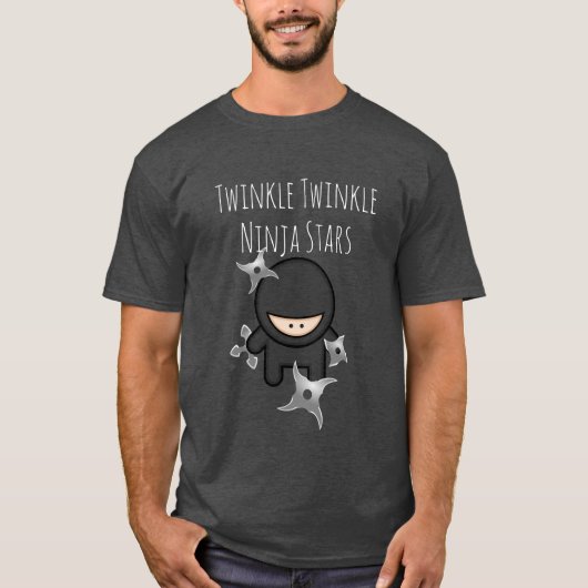 Twinkle Twinkle Ninja Stars T-shirt (Voorkant)
