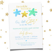 Twinkle Twinkle Ons kleine Star Baby shower Invita Kaart