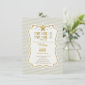 Twinkle Twinkle petite invitation d'anniversaire é (Debout devant)