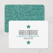 TWINKLE TWINKLE REGISTRY CARD-BABY SHOWER KAART (Voorkant / Achterkant)