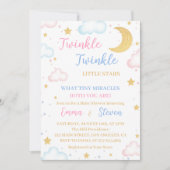 Twinkle Twinkle Stars Genre Reveillez Invitation (Devant)